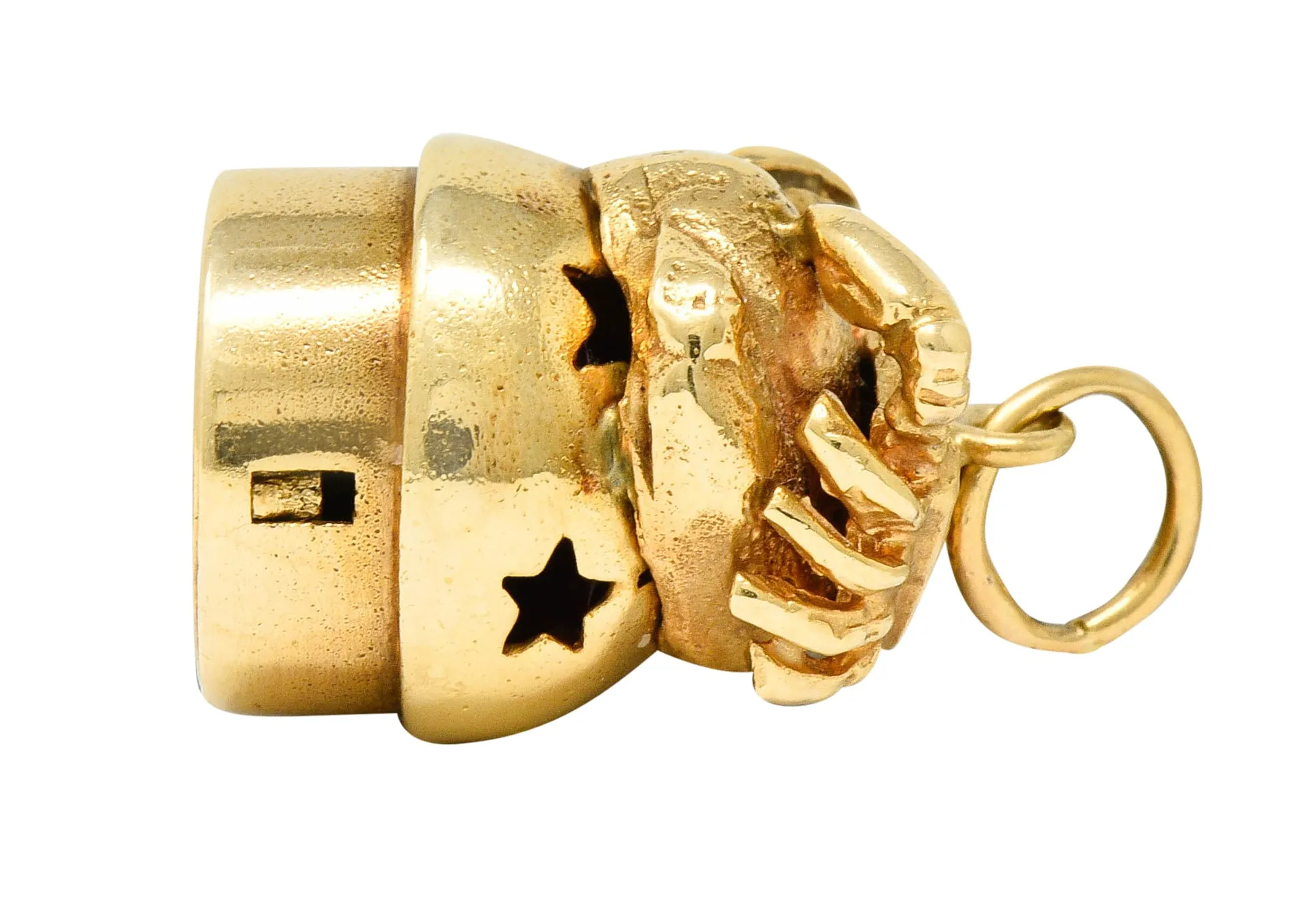 1960's Litacharm Inc. Vintage 14 Karat Gold Cancer Zodiac Charm