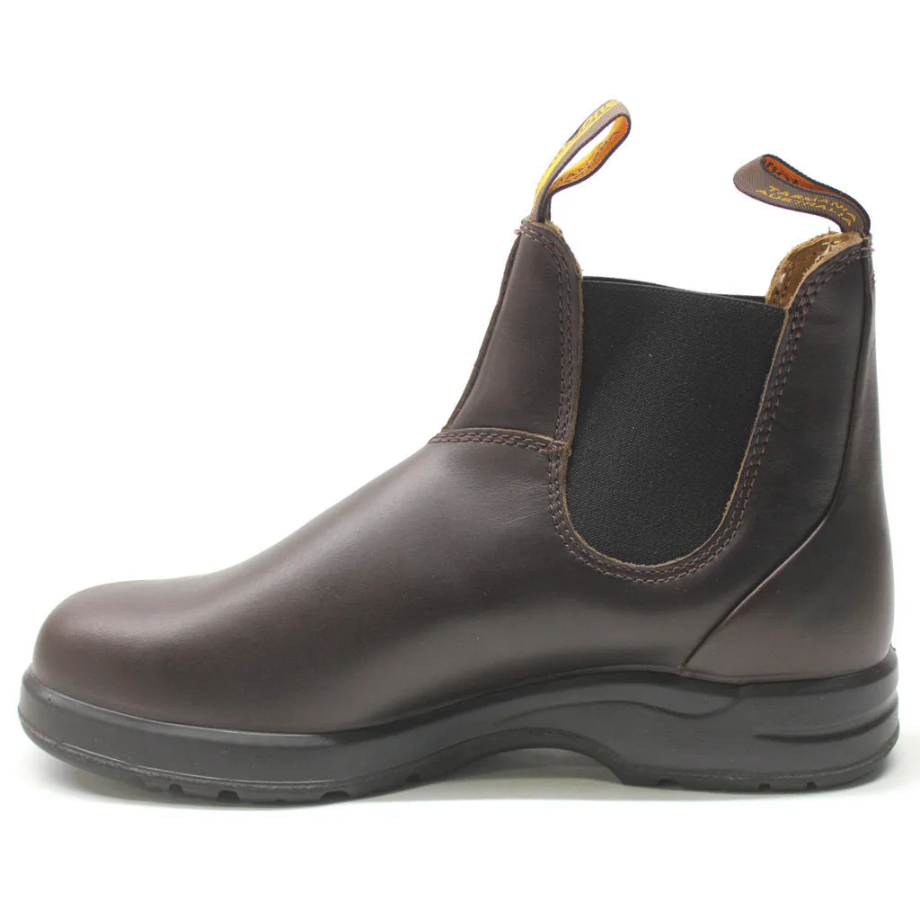 2057 Water-Resistant Leather Unisex Chelsea Boots