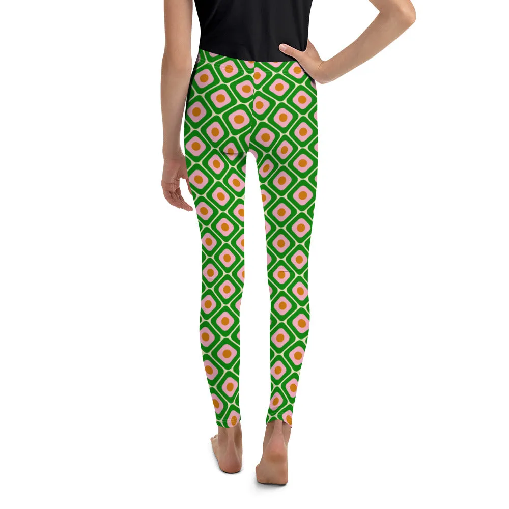 70s Retro Pattern Youth Leggings