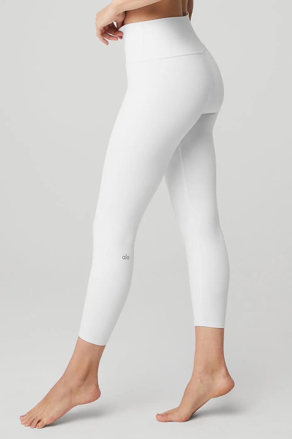 7/8 High-Waist Airbrush Legging - White