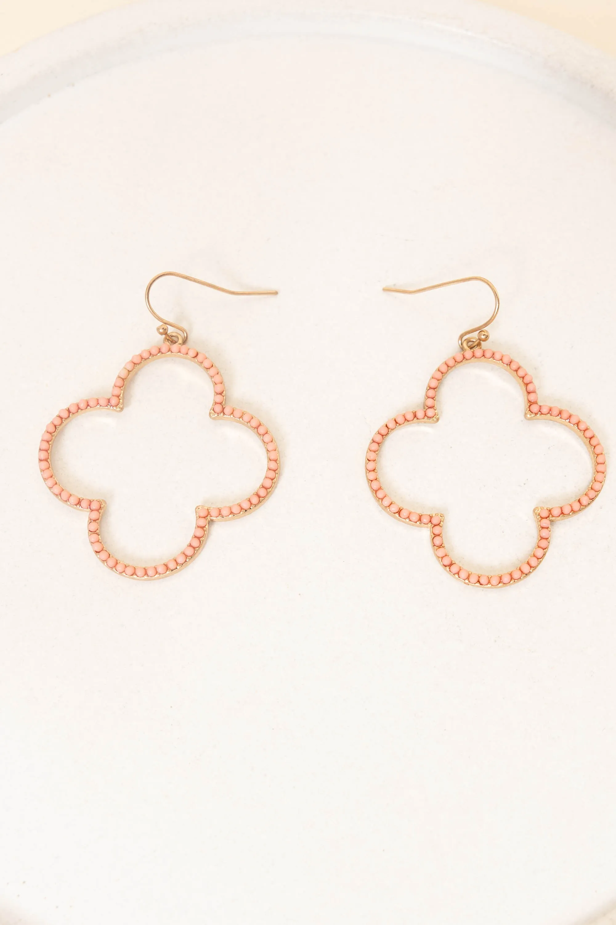 A Song Of Love Earrings, Peach