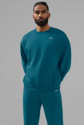 Accolade Crew Neck Pullover - Oceanic Teal