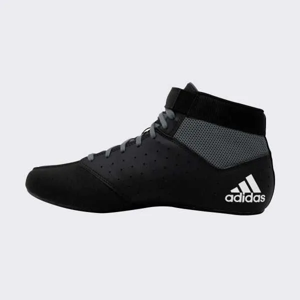 Adidas 229 Mat Hog 2.0 Wrestling Shoes - Black Onyx White