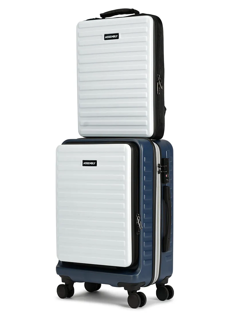 Agile Set | Blue-White | CabinPro Laptop Backpack