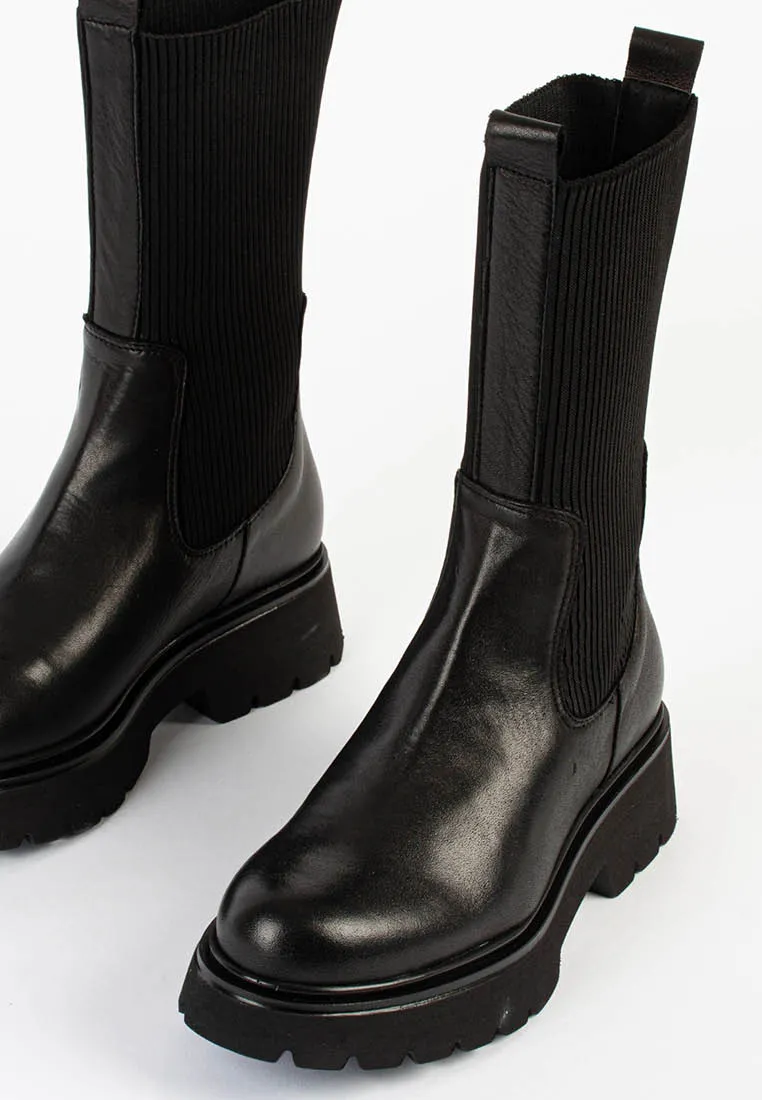 Alexia Black Chelsea Boots