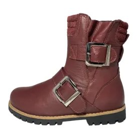 Andrea Conti Bucky Burgundy Leather Boot (Women's)