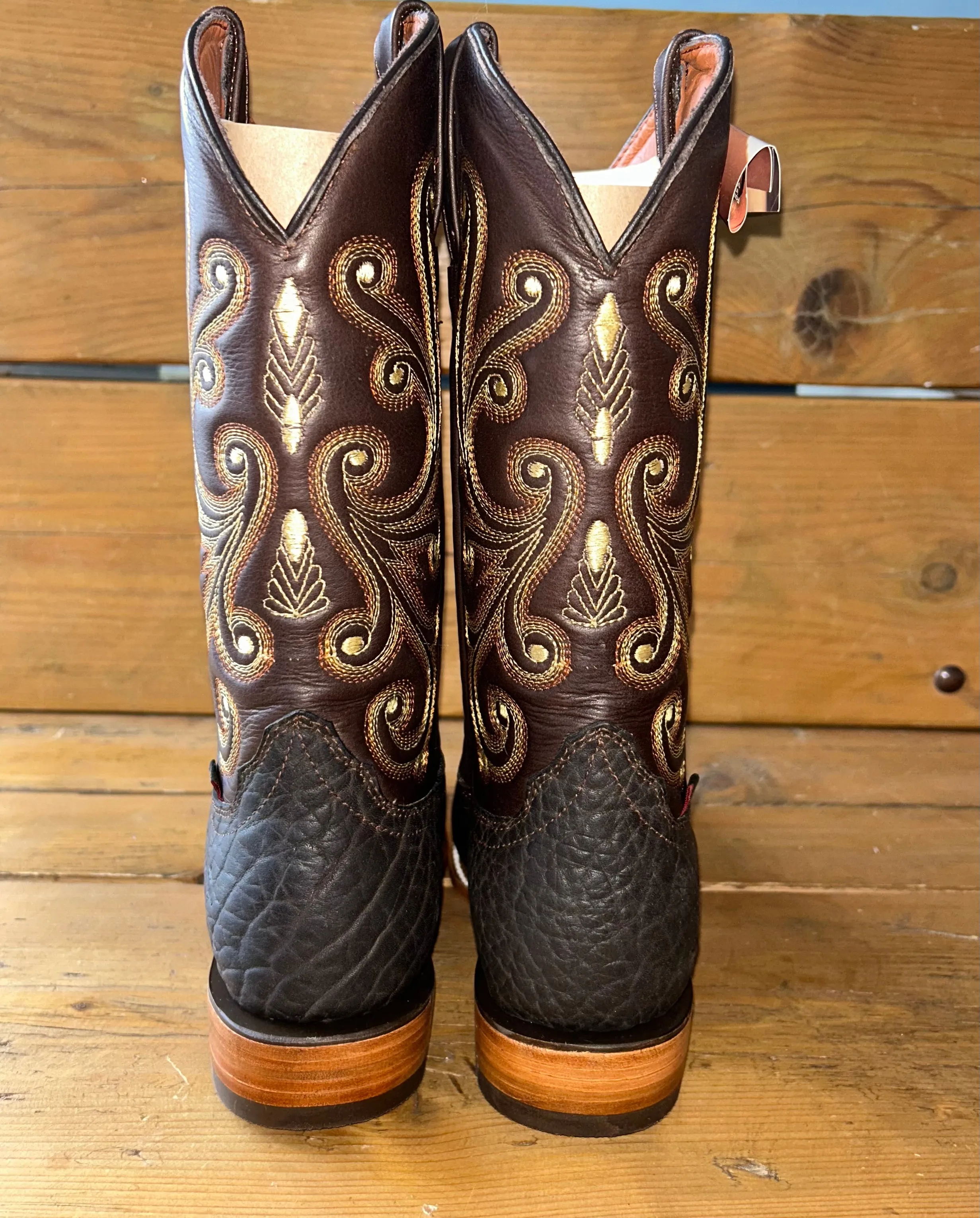 Artillero Men's Bull Neck Brown Handcrafted Boots VQ Solida