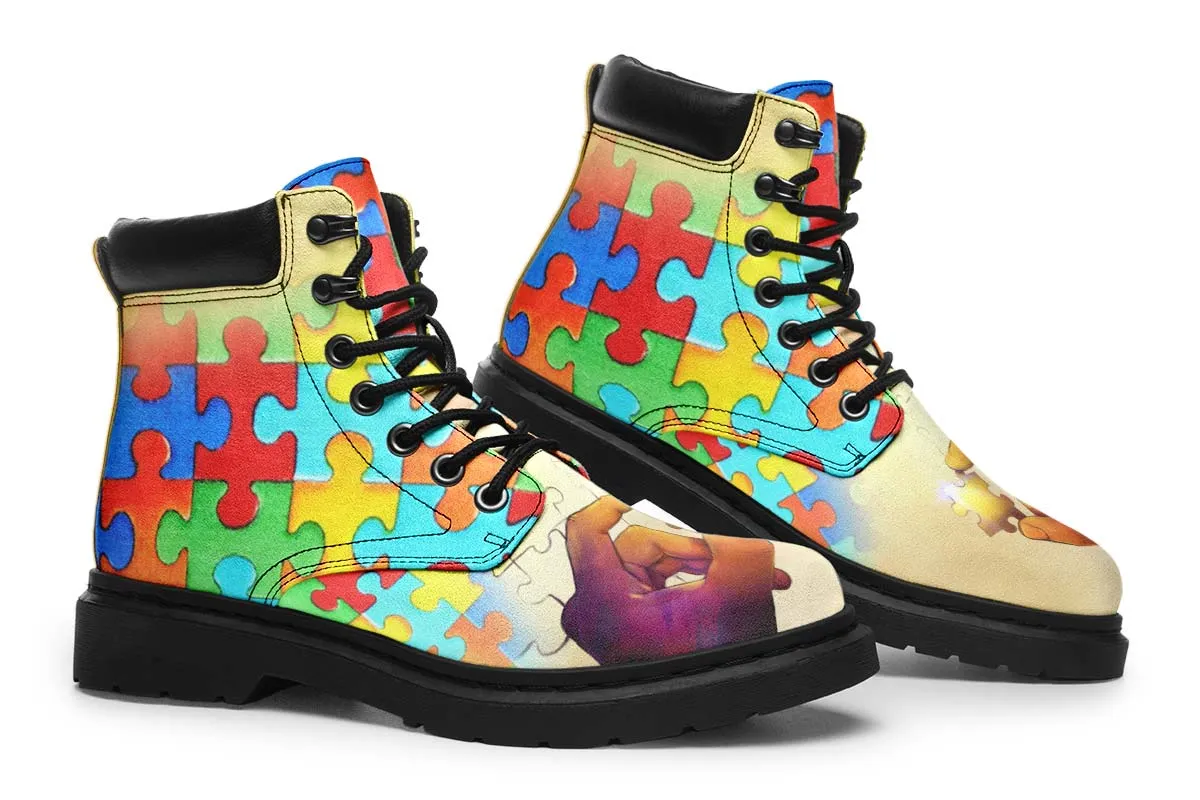 Artistic Autism Awareness Classic Vibe Boots