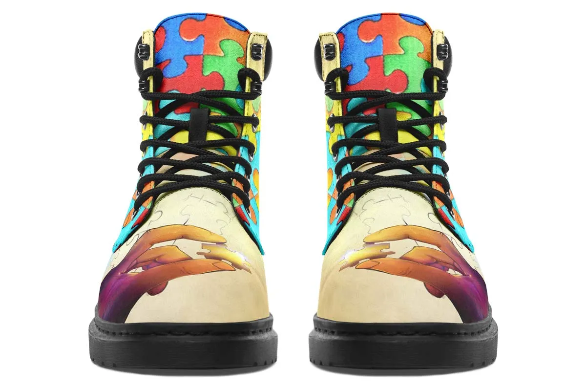 Artistic Autism Awareness Classic Vibe Boots