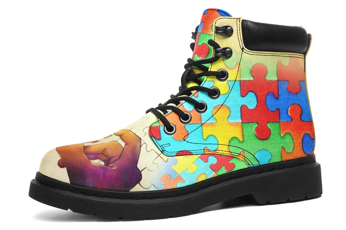 Artistic Autism Awareness Classic Vibe Boots