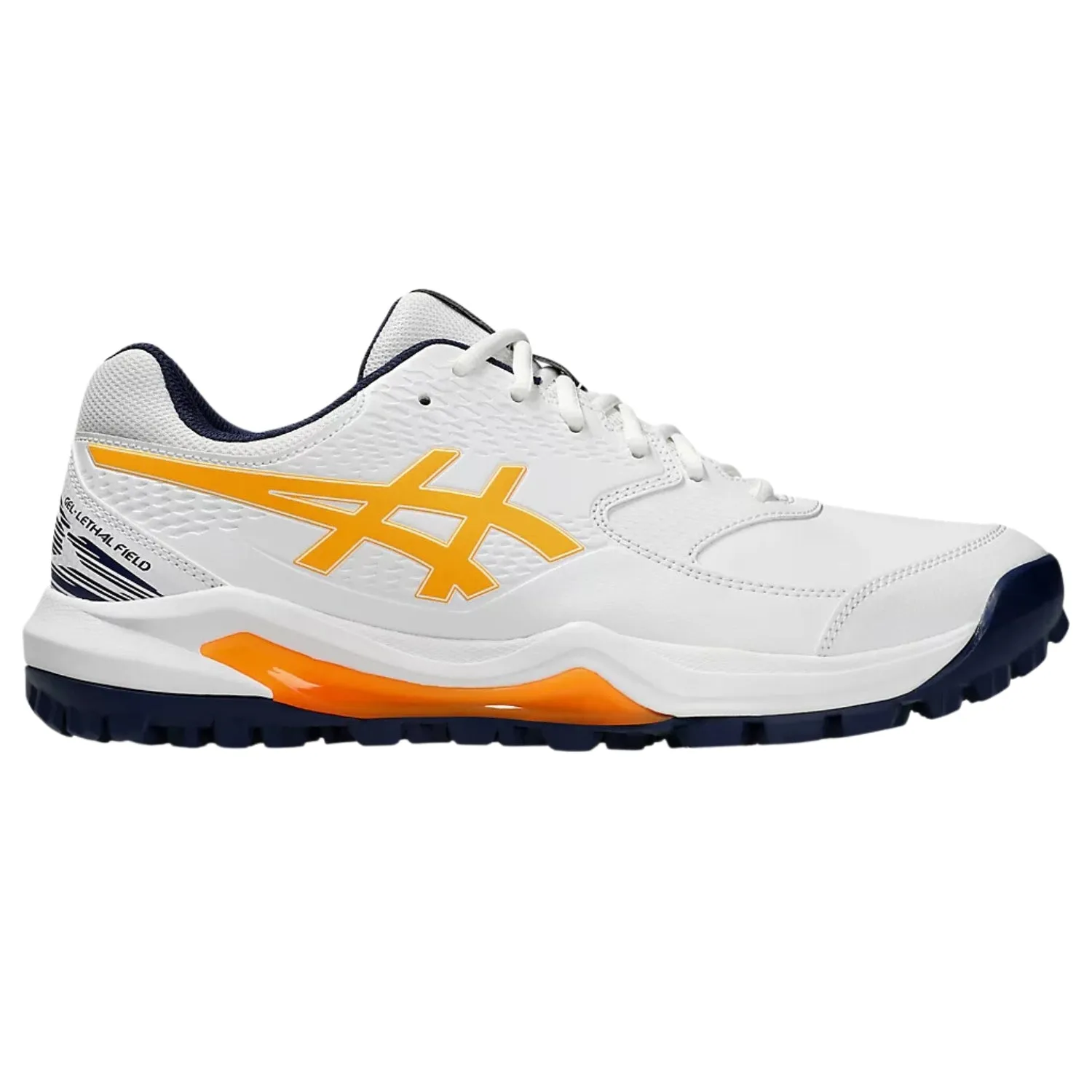 Asics Cricket Shoes Gel-Lethal-Field - White Orange