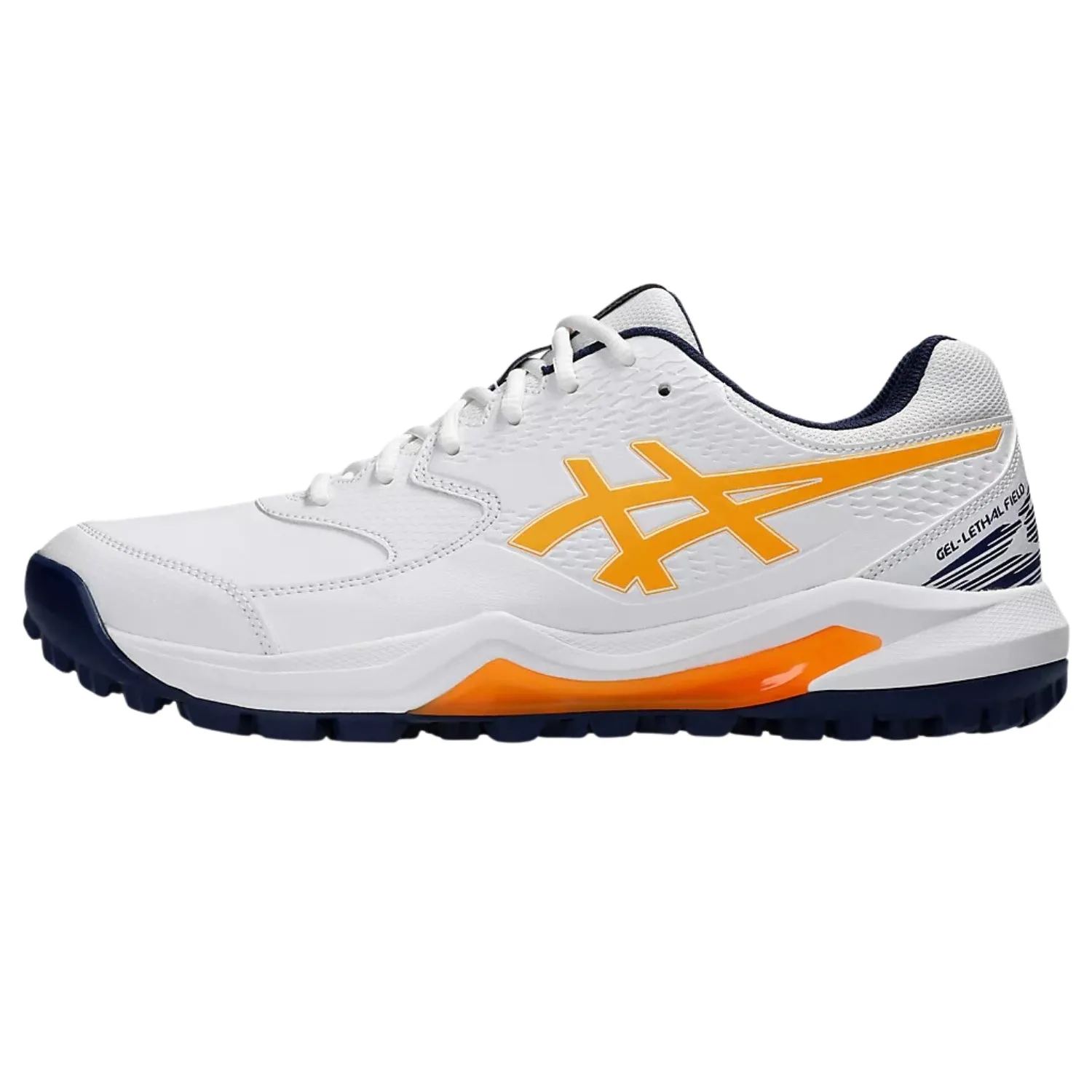 Asics Cricket Shoes Gel-Lethal-Field - White Orange