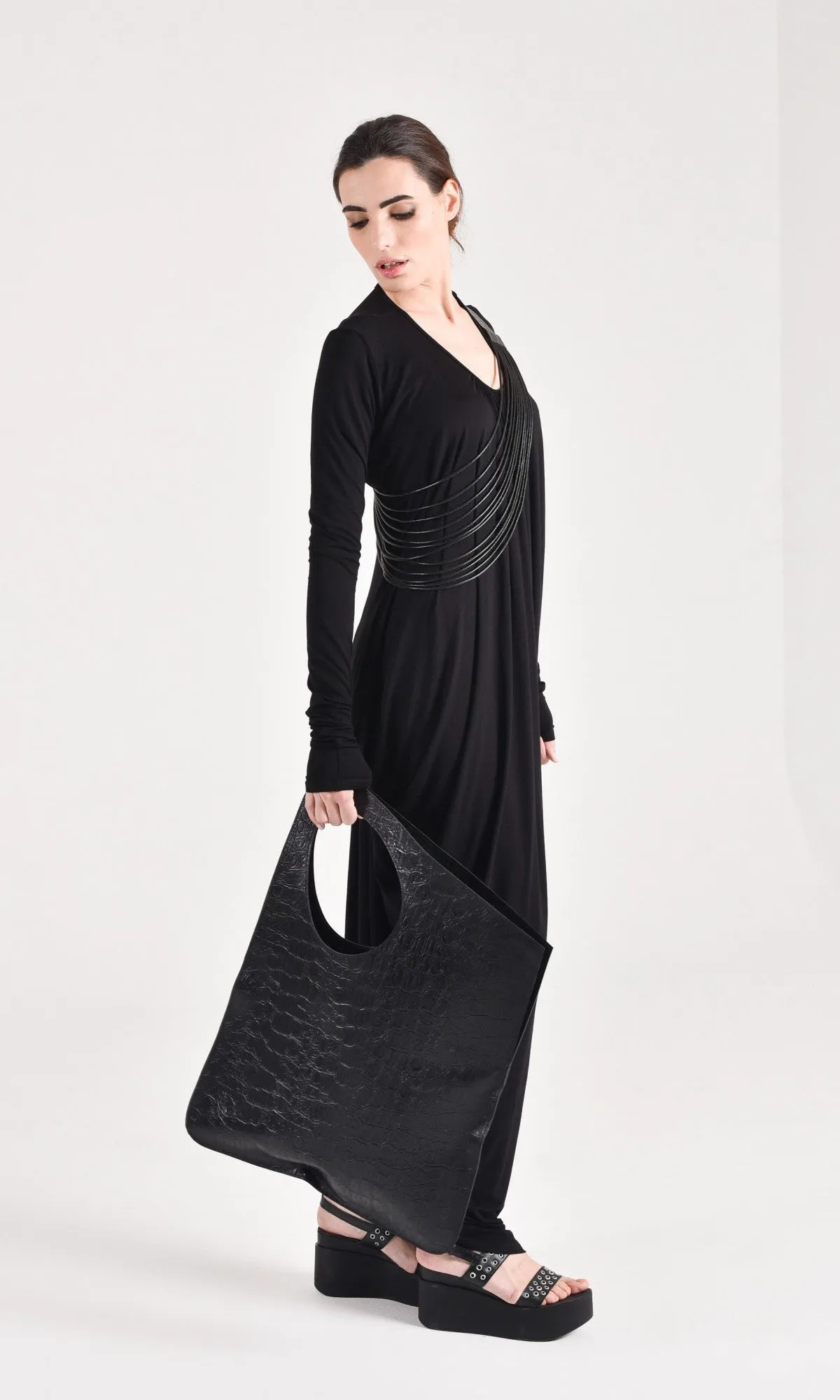 Asymmetric Loose Kaftan Dress