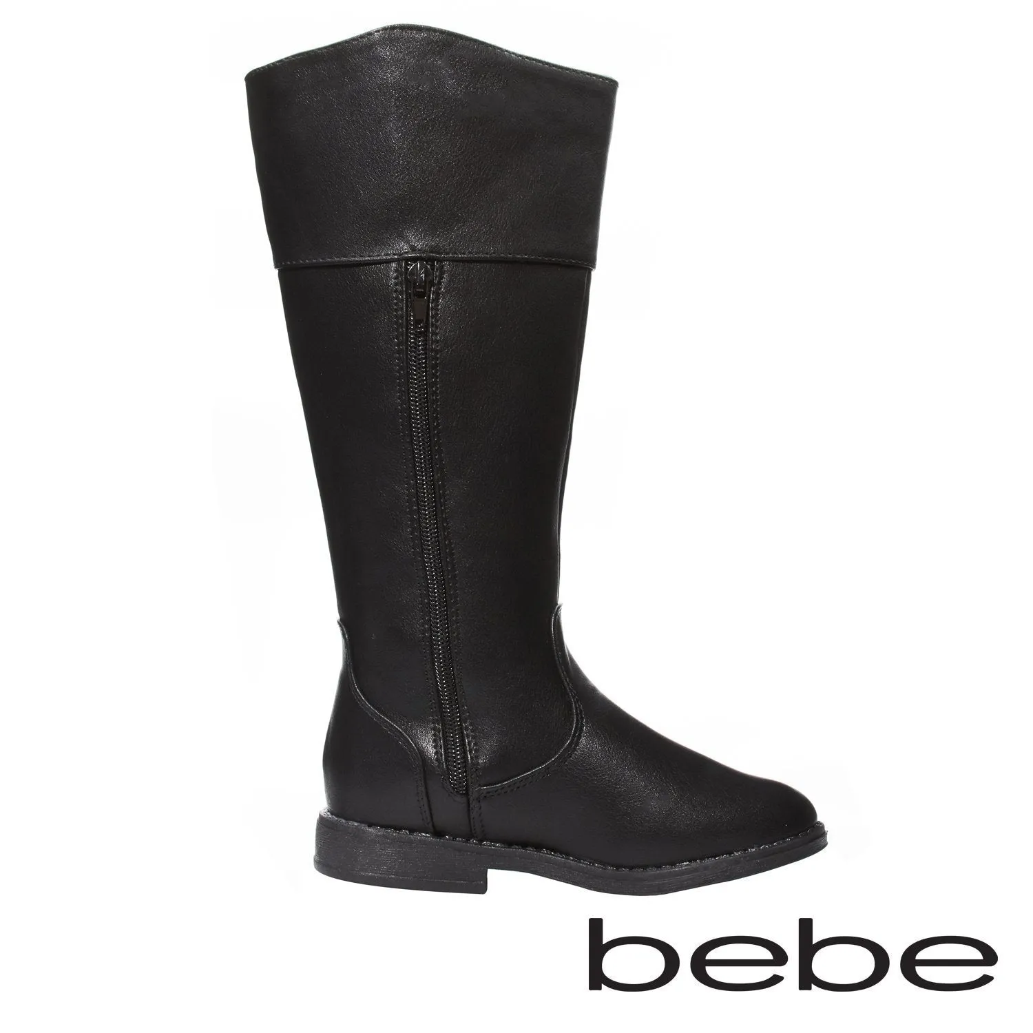 bebe Toddler Girls Riding Boots 9 Black/Silver