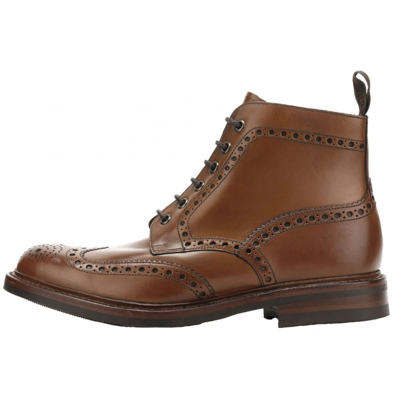 Bedale Burnished Leather Men's Brogue Derby Boots