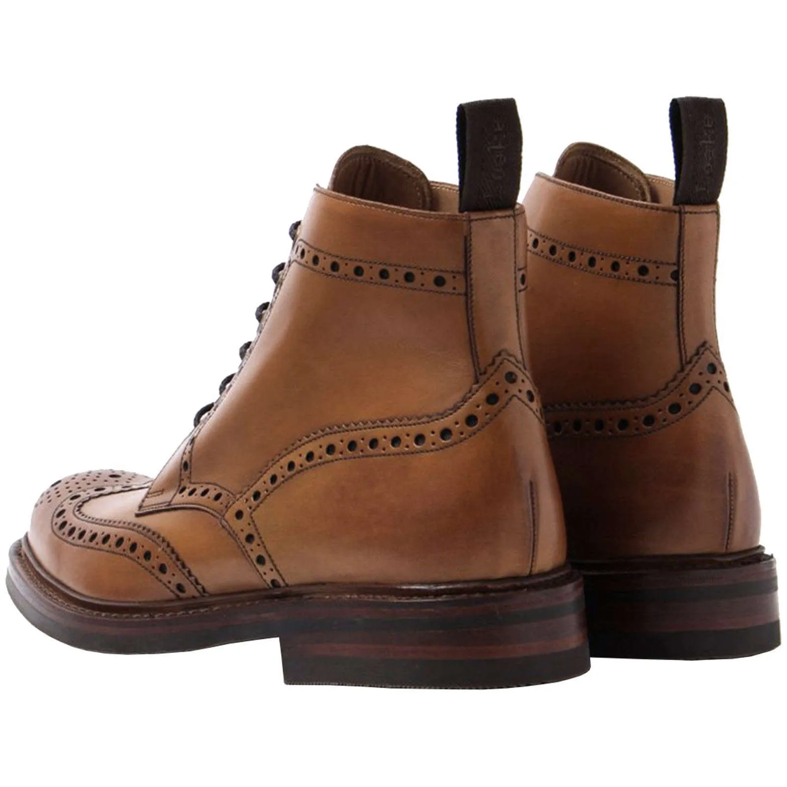 Bedale Burnished Leather Men's Brogue Derby Boots