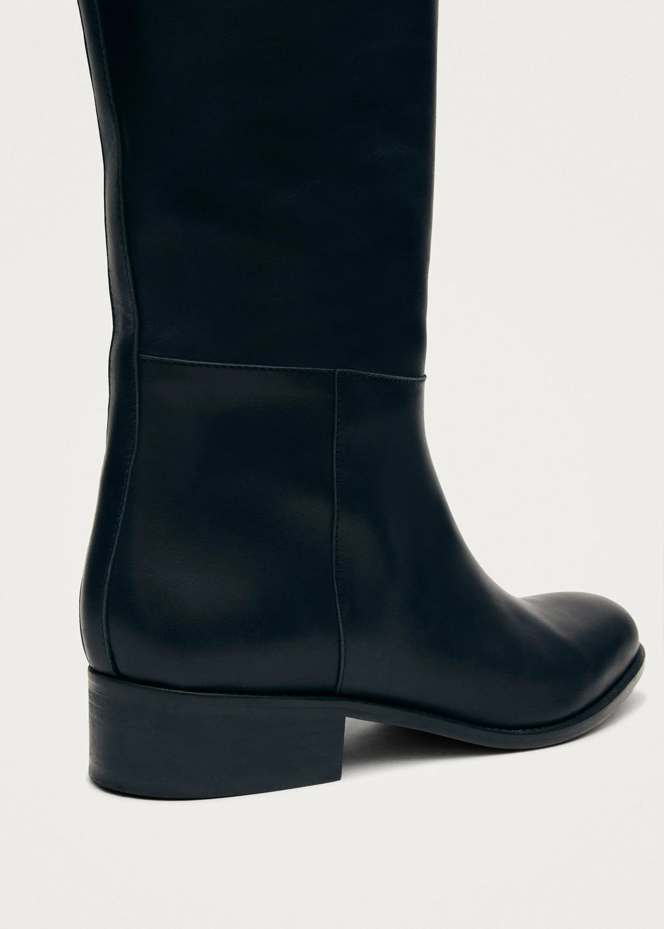 Billie Black Leather Boots