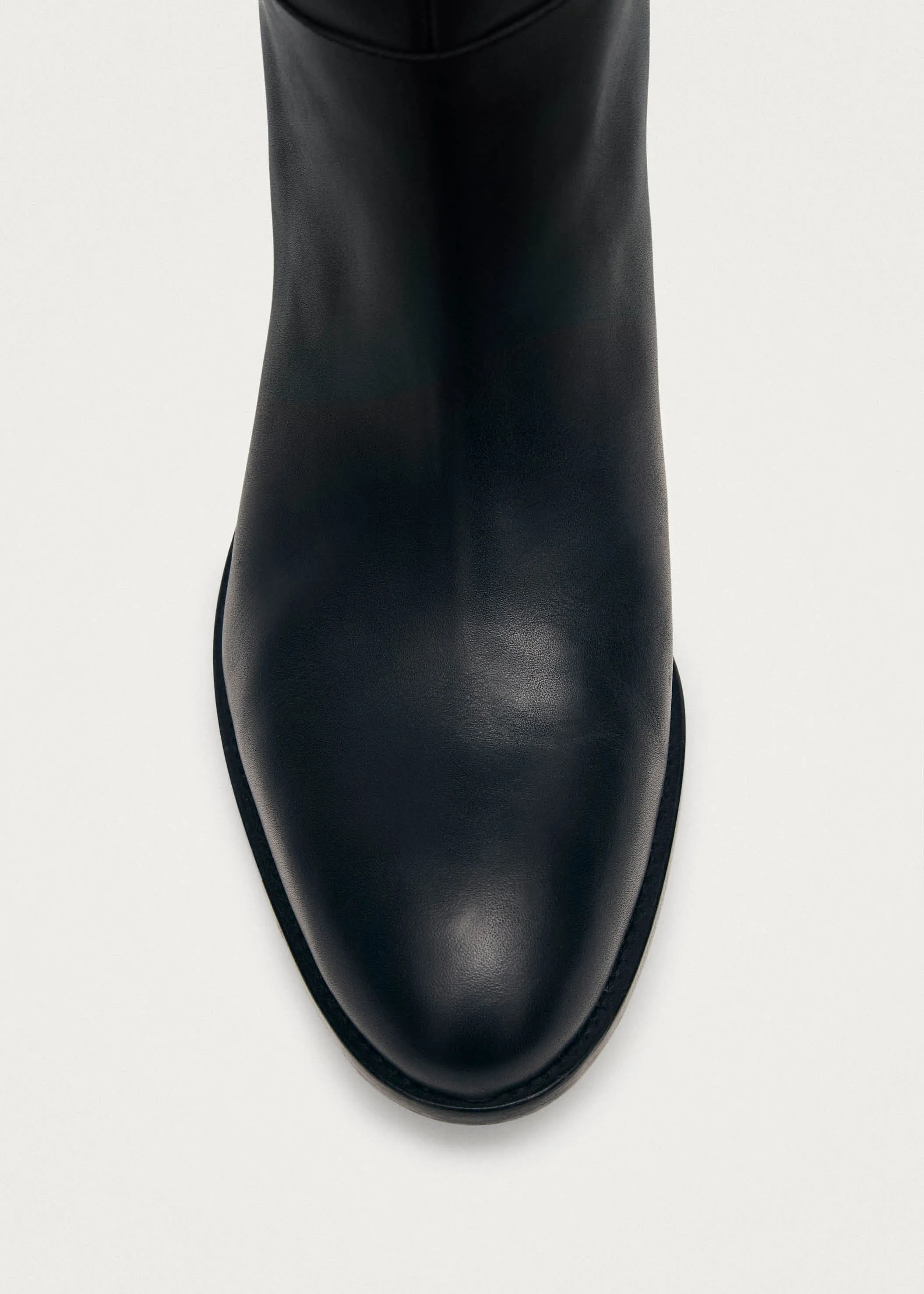 Billie Black Leather Boots