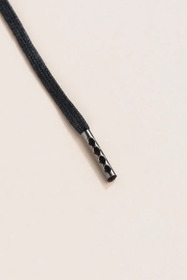 Black | 4 mm Round Waxed Shoelaces