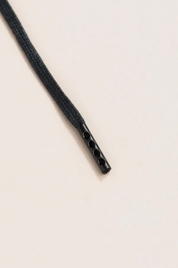 Black | 4 mm Round Waxed Shoelaces