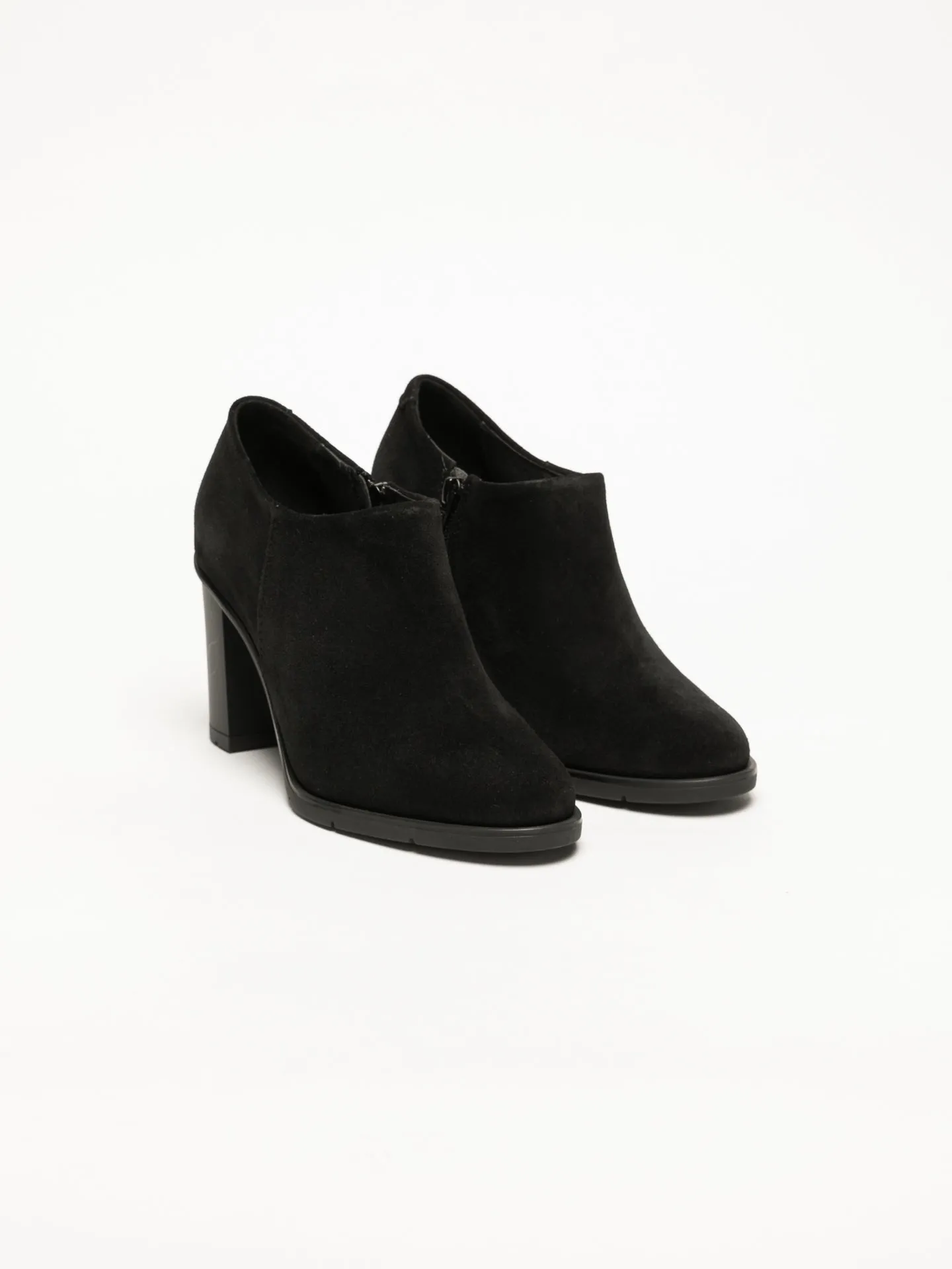 Black Zip Up Ankle Boots