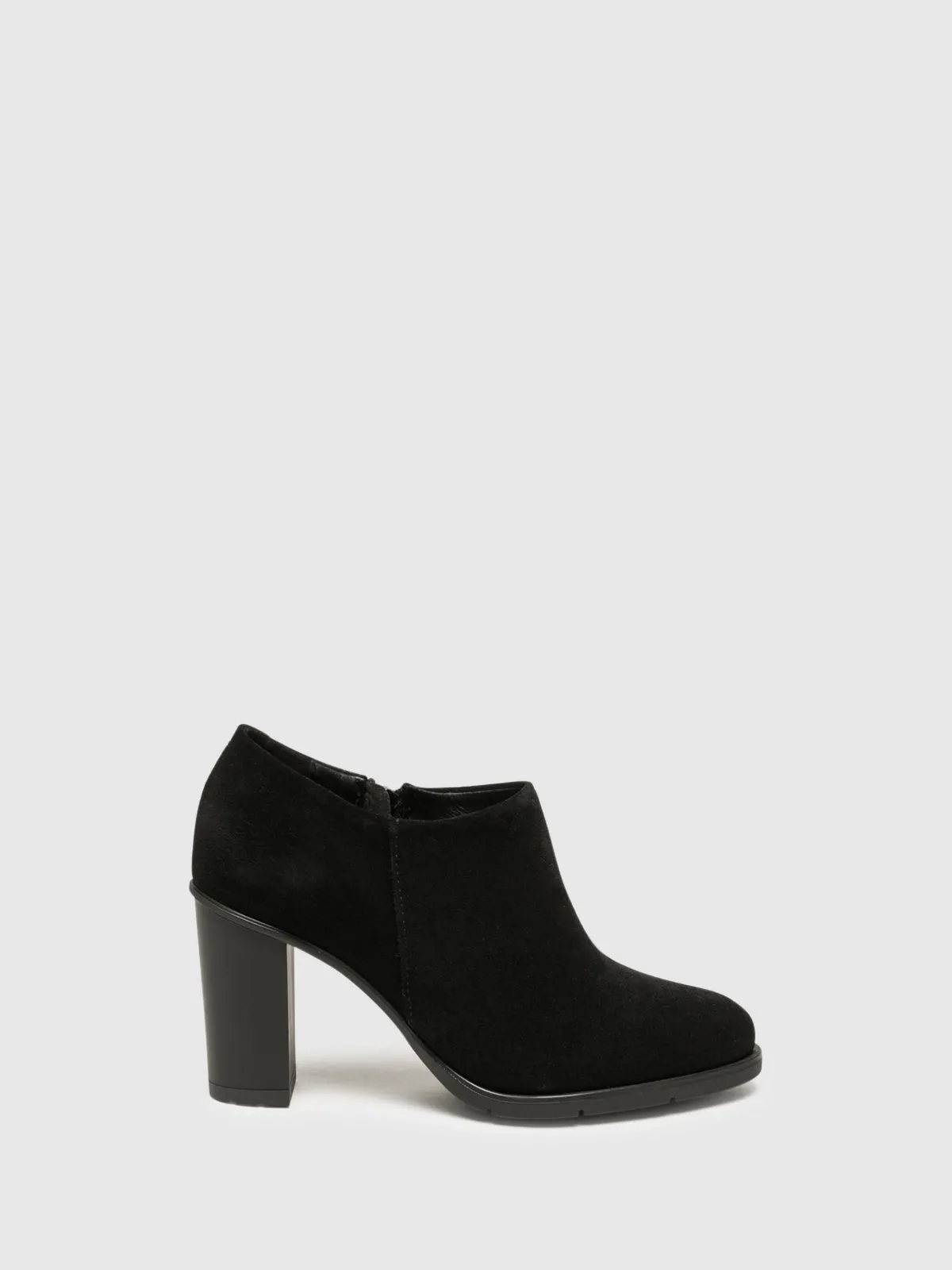 Black Zip Up Ankle Boots