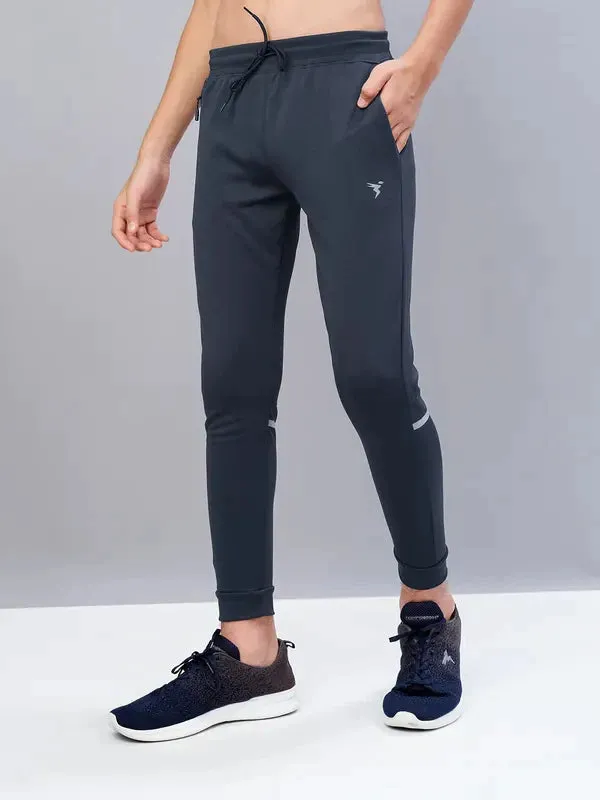 Boys Solid Slim Fit Joggers with TECHNO GUARD