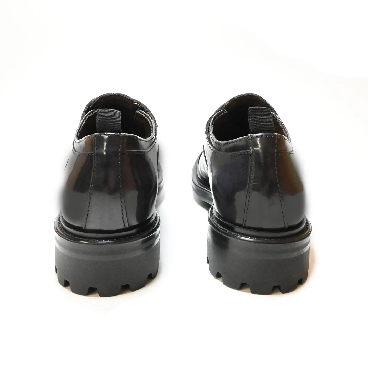 BRIDGE 04 - british shoes leather BLACK