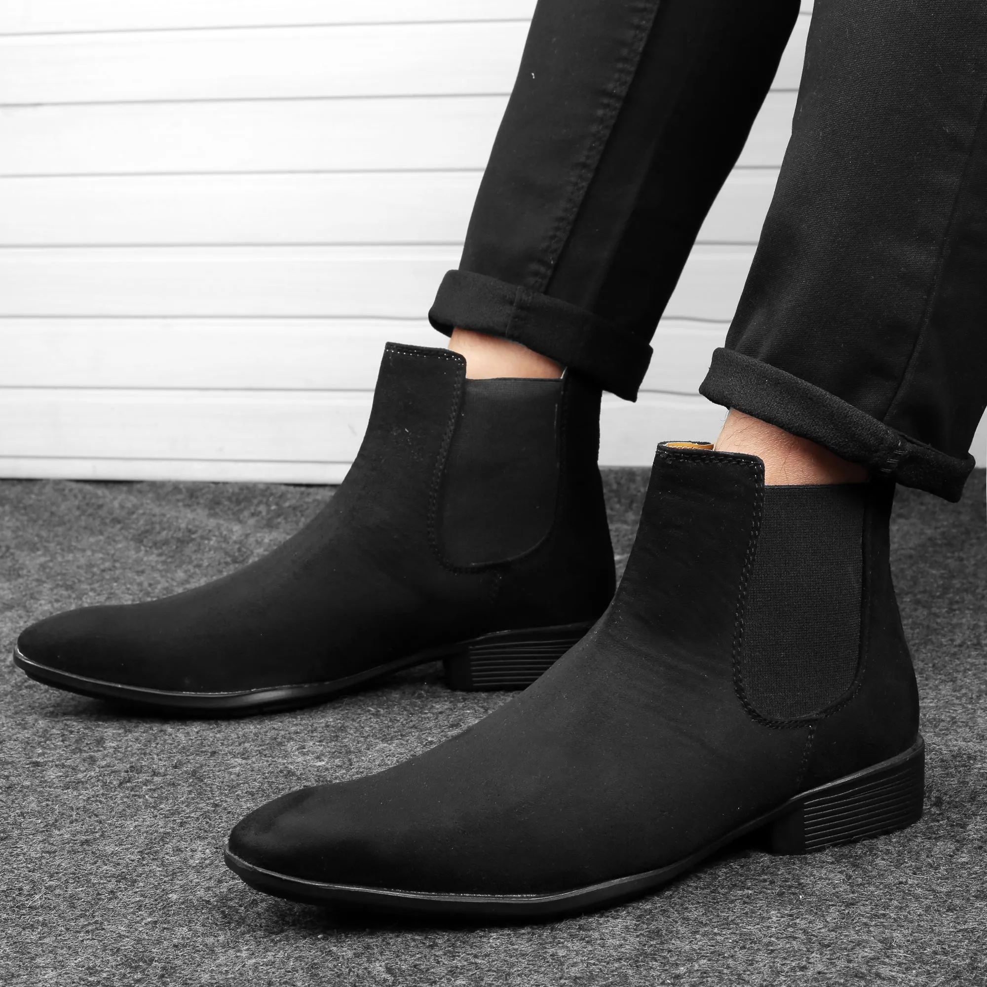 Bxxy's Men's Party Wear Casual Chelsea Boots