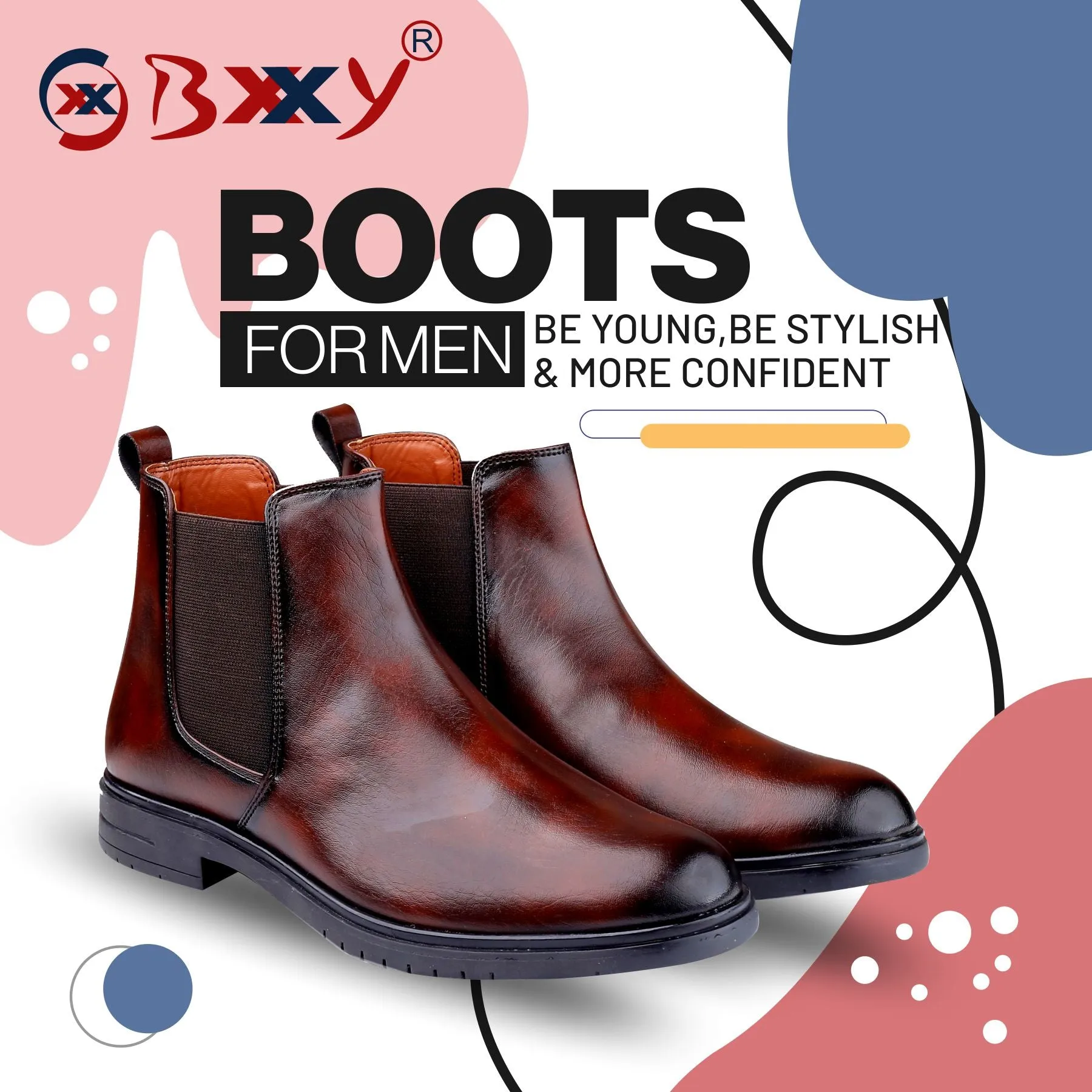 Bxxy's Men's Stylish Chelsea Boots