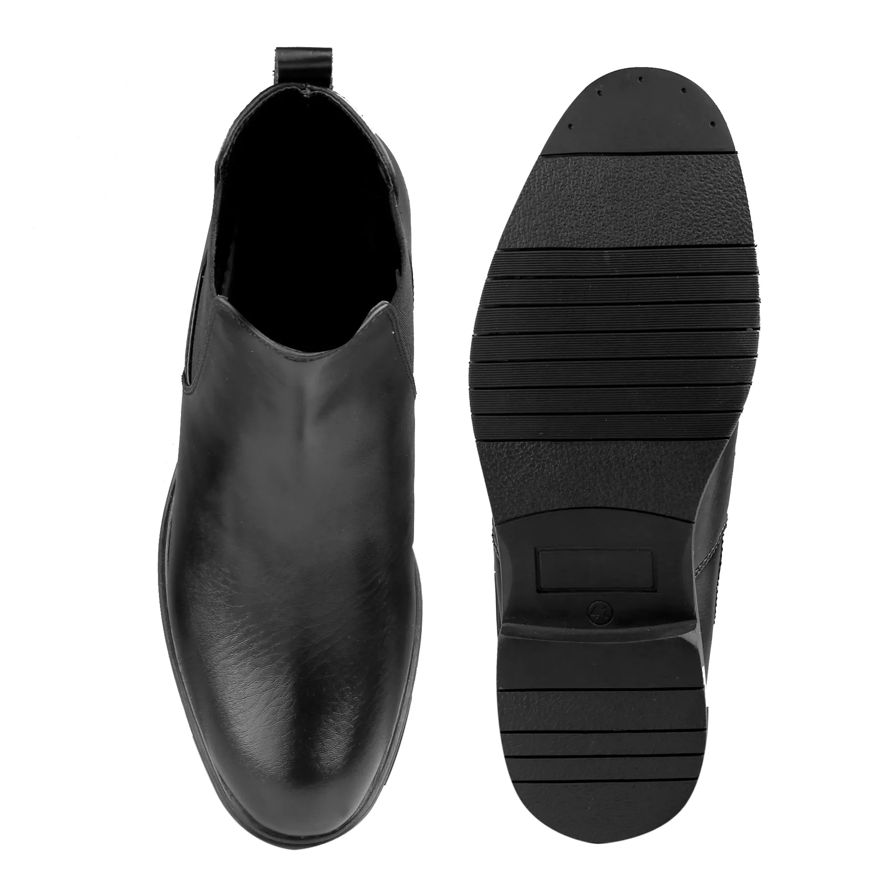 Bxxy's Vegan Leather Ultra Stylish Comfortable Slip-on Chelsea Boots for Men