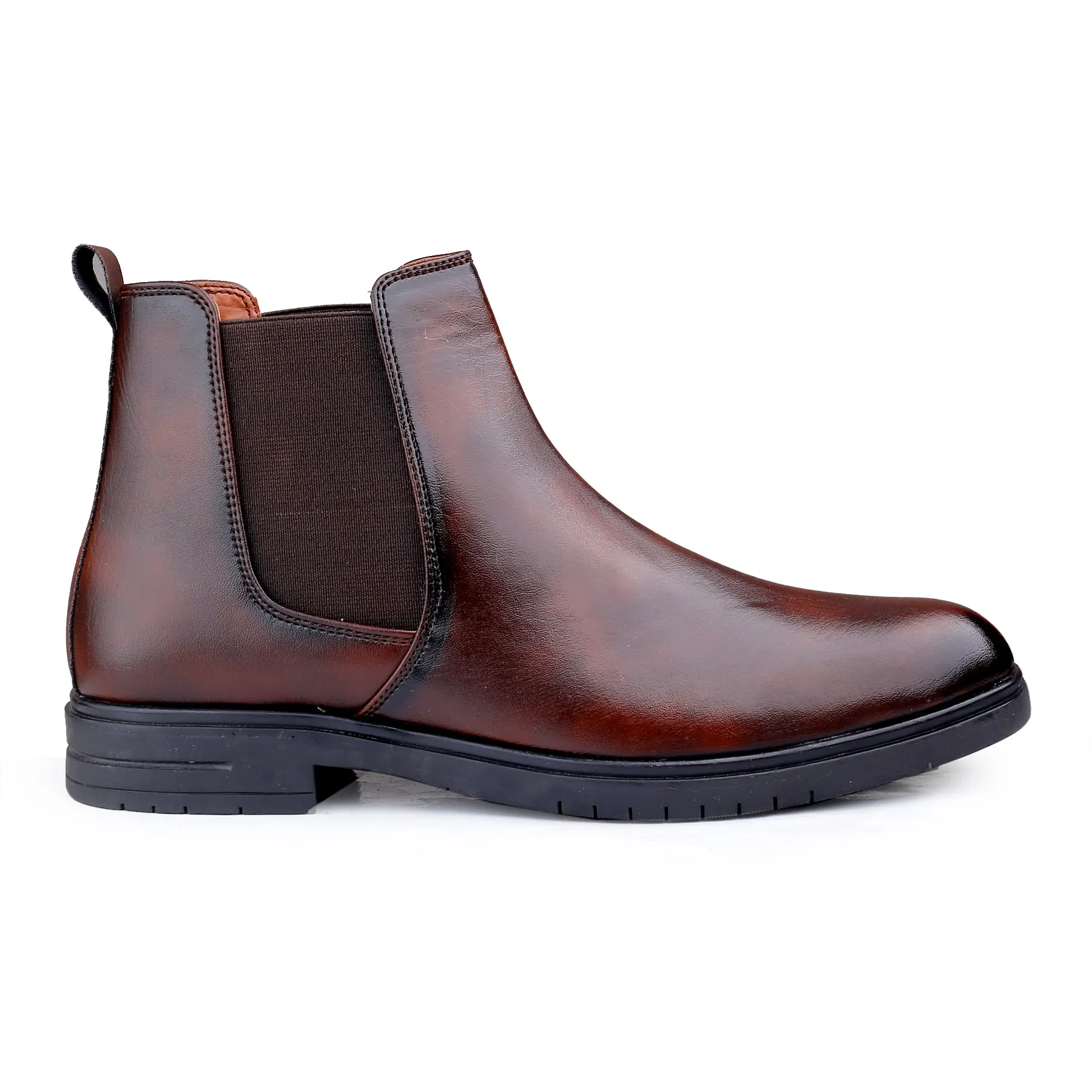 Bxxy's Vegan Leather Ultra Stylish Comfortable Slip-on Chelsea Boots for Men