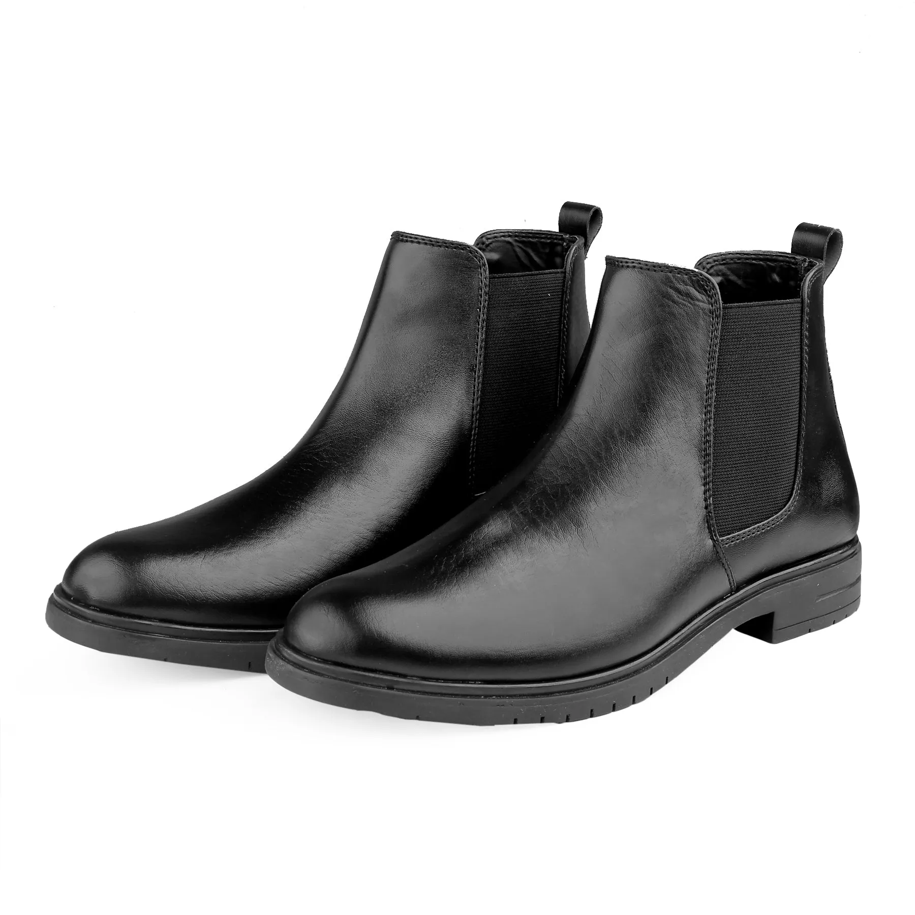 Bxxy's Vegan Leather Ultra Stylish Comfortable Slip-on Chelsea Boots for Men