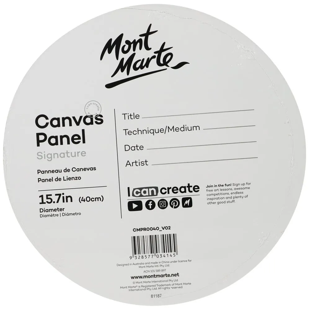 Canvas Panel Round Signature 1pc 40cm (15.7in)