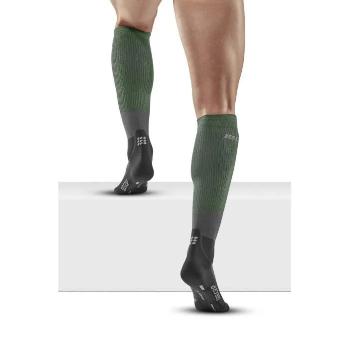 CEP Men's Hiking Merino Socks - Green/Grey