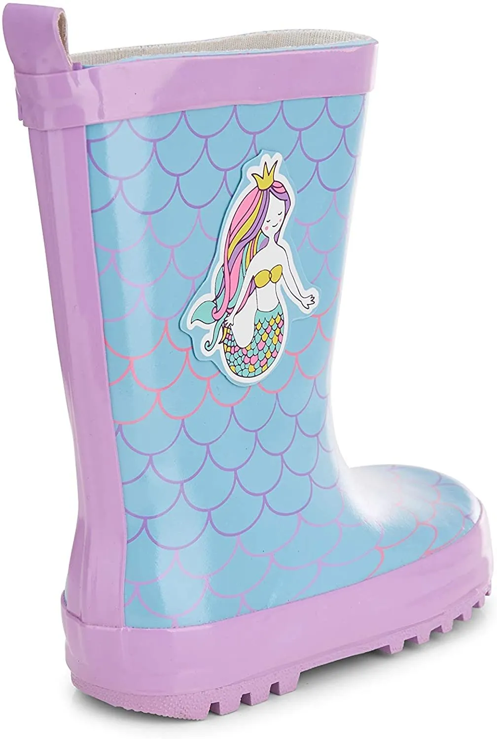 Chatties Girls' Little Big Kid Slip On Printed Colorful Rain Boots