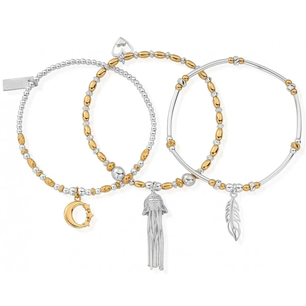 ChloBo Inner Spirit Gold & Silver Bracelet Set