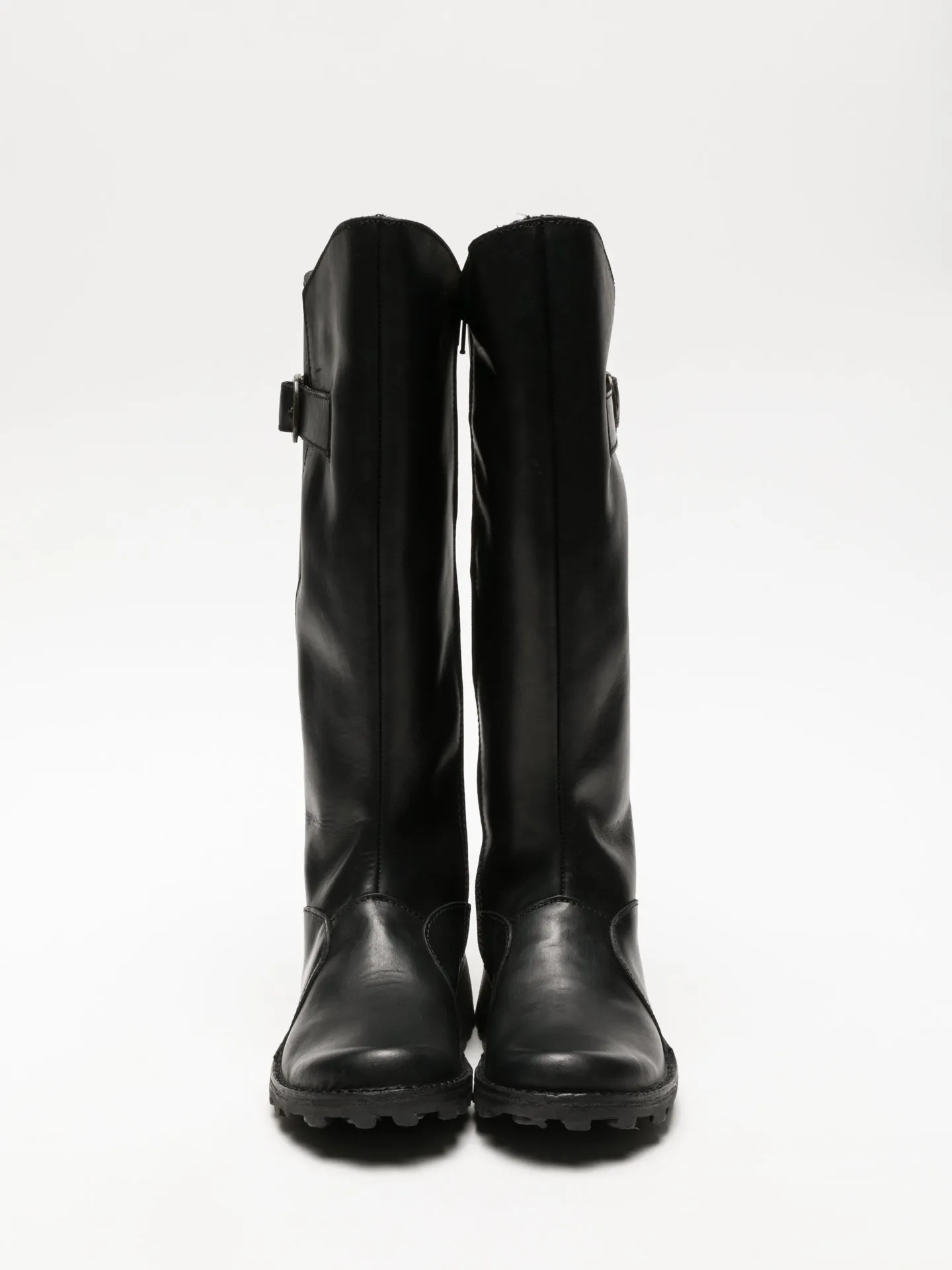 Coal Black Zip Up Boots