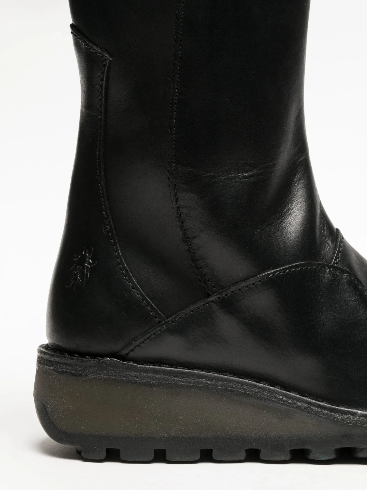 Coal Black Zip Up Boots