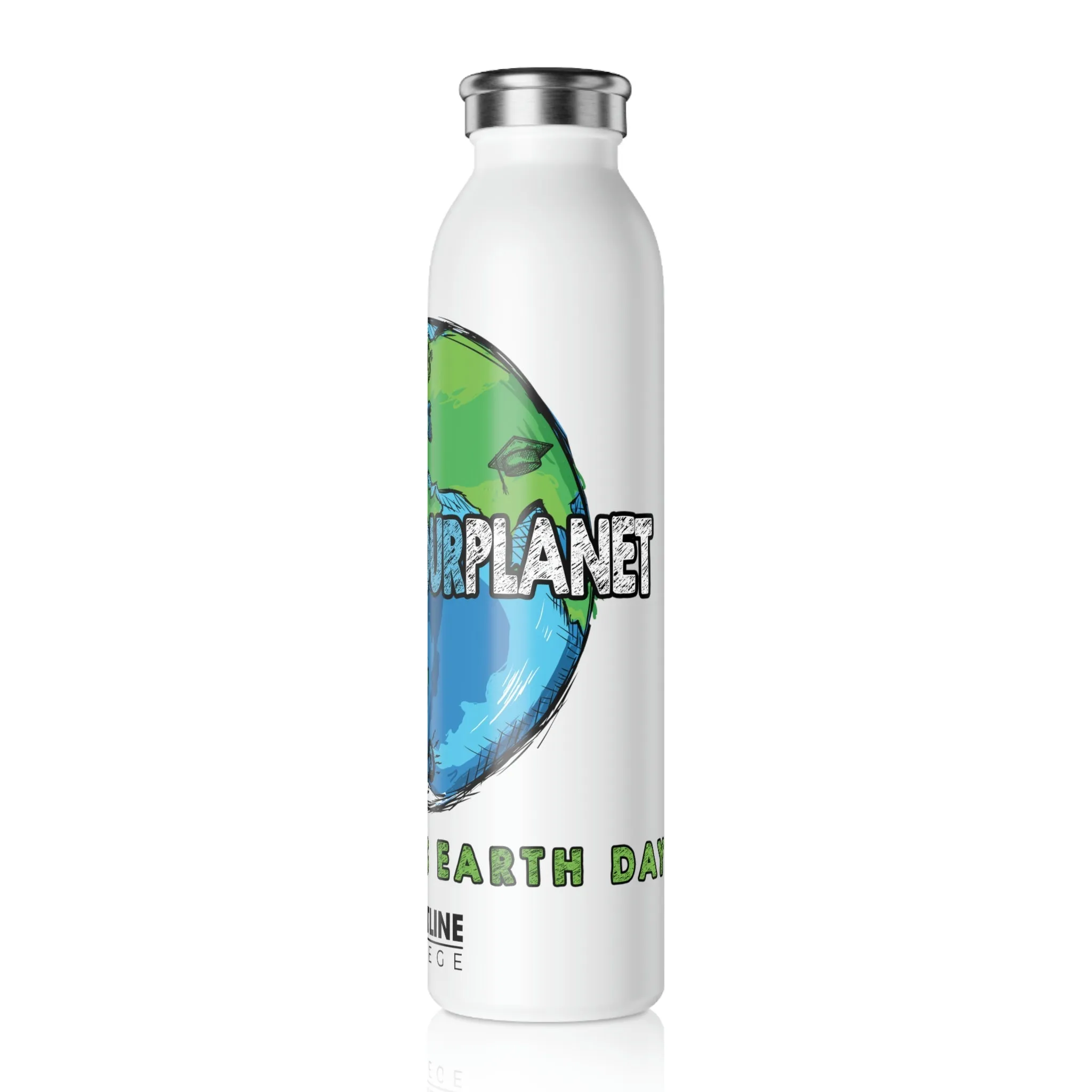 Coastline "Invest In Our Planet" Slim Water Bottle