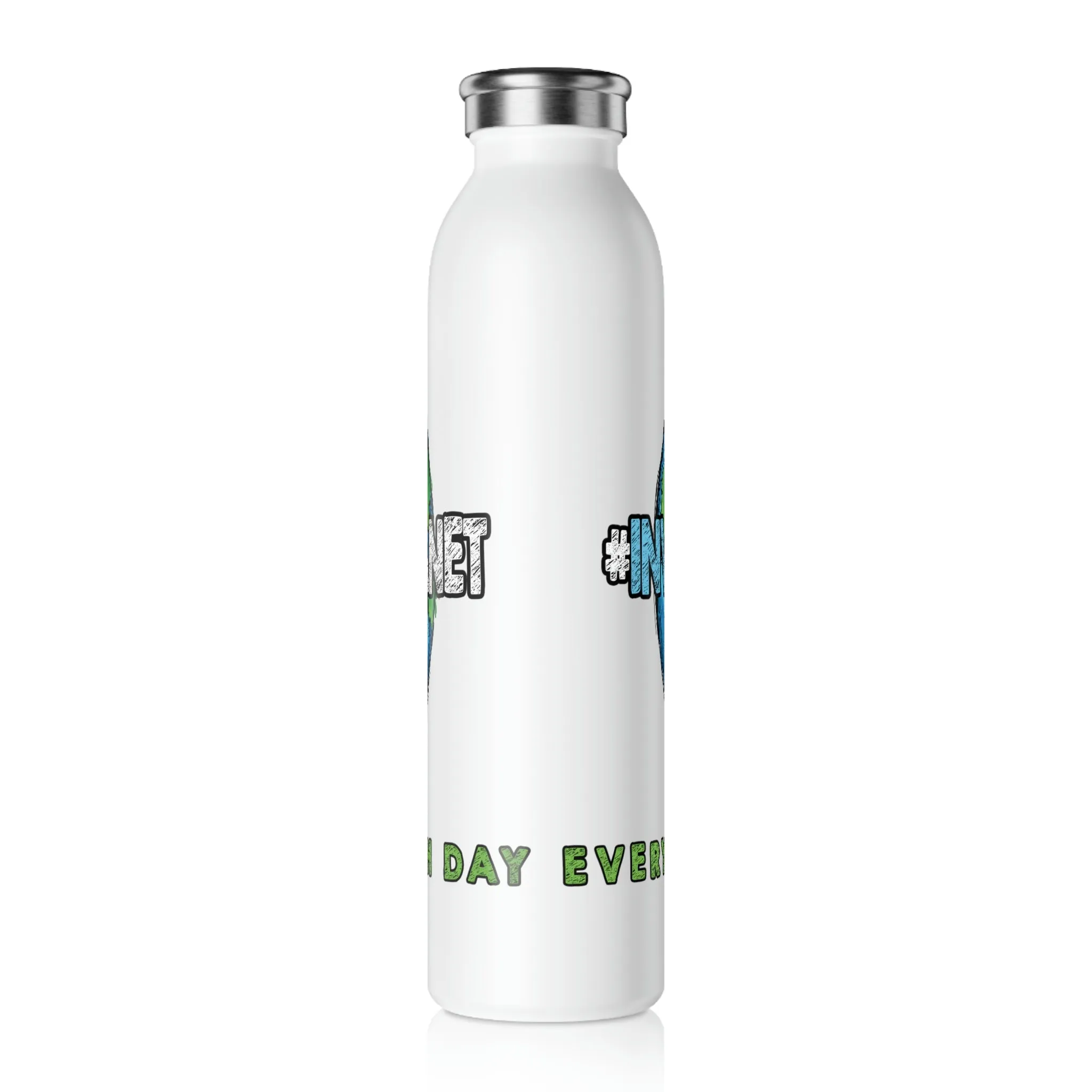 Coastline "Invest In Our Planet" Slim Water Bottle