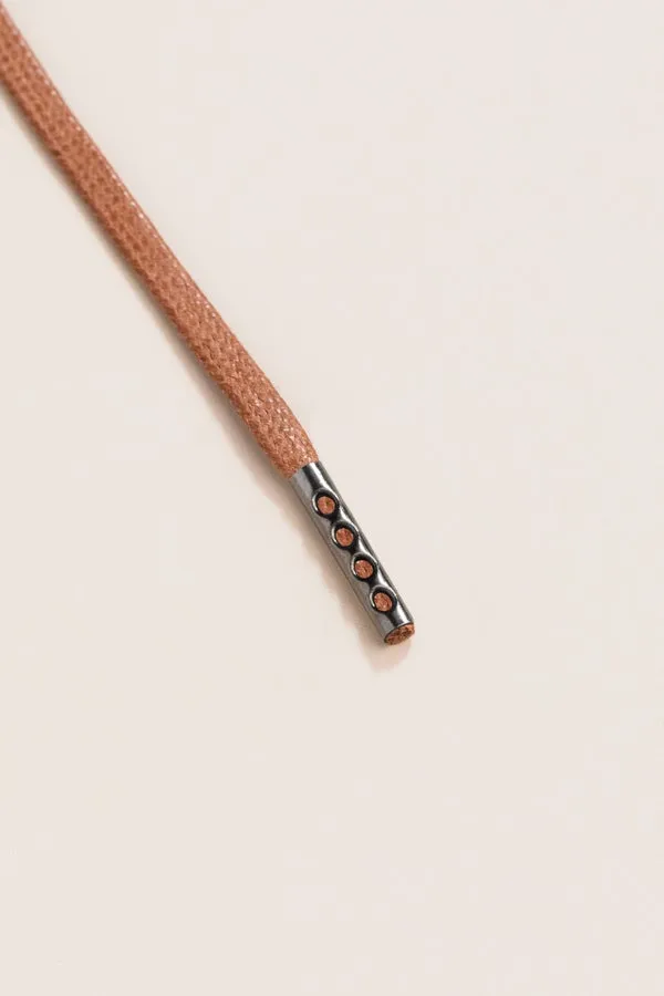 Coffee Brown | 4 mm Round Waxed Shoelaces