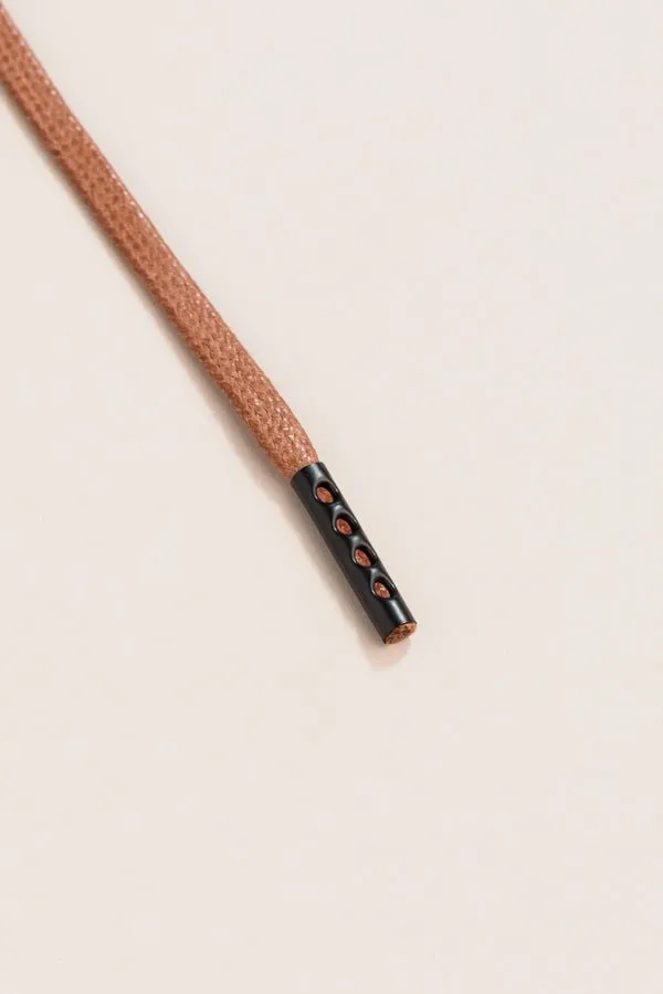 Coffee Brown | 4 mm Round Waxed Shoelaces