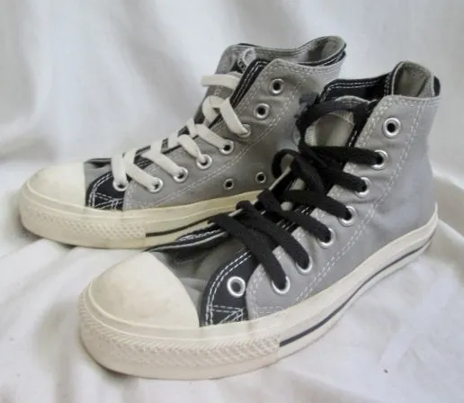 CONVERSE ALL STAR Chucks Hi-Top Sneaker Trainer Athletic Shoe BLACK GRAY M5 W7