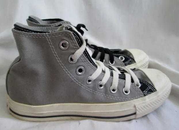 CONVERSE ALL STAR Chucks Hi-Top Sneaker Trainer Athletic Shoe BLACK GRAY M5 W7