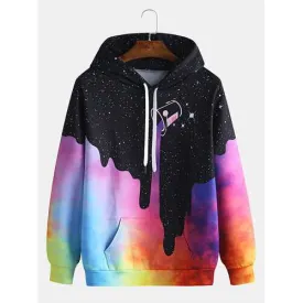 Cool Gradient Drawstring Hoodie