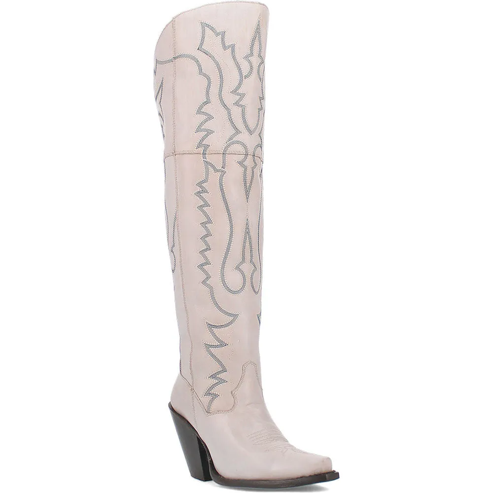 Dan Post Women's Tall White Western Loverly Boots