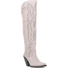 Dan Post Women's Tall White Western Loverly Boots