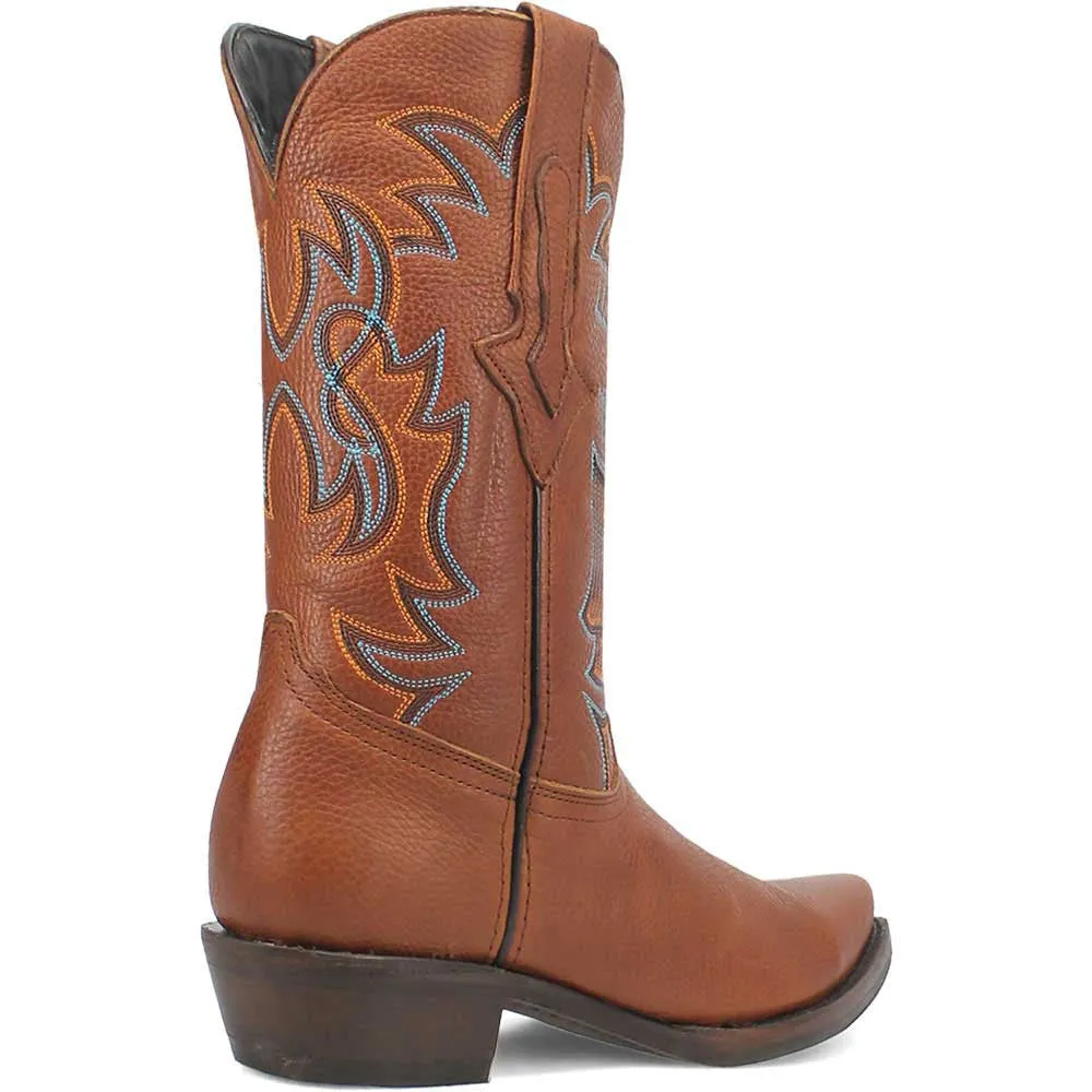 Dingo Gold Rush Tan Leather Snip Toe Western Boots