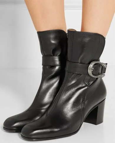 'Dionysus' Leather Ankle Boots